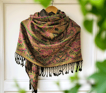 Naložite sliko v pregledovalnik galerije, sal sali šal crazy šali pasmina pašmina ženski šali modni šali zenski sal bombaž viskoza šali lepota mehko jesenski šal zimski šal prehodni šal poletni šali  črna zelena 
 vzorci naravni materiali good vibes
