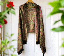 Naložite sliko v pregledovalnik galerije, sal sali šal crazy šali pasmina pašmina ženski šali modni šali zenski sal bombaž viskoza šali lepota mehko jesenski šal zimski šal prehodni šal poletni šali  črna zelena 
 vzorci naravni materiali good vibes
