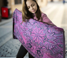 Naložite sliko v pregledovalnik galerije, sal sali šal crazy šali pasmina pašmina ženski šali modni šali zenski sal bombaž viskoza šali lepota mehko jesenski šal zimski šal prehodni šal poletni šali  črna roza 
 vzorci naravni materiali good vibes
