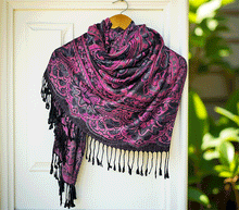 Naložite sliko v pregledovalnik galerije, sal sali šal crazy šali pasmina pašmina ženski šali modni šali zenski sal bombaž viskoza šali lepota mehko jesenski šal zimski šal prehodni šal poletni šali  črna roza 
 vzorci naravni materiali good vibes
