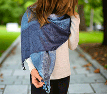 Naložite sliko v pregledovalnik galerije, sal sali šal šali pasmina pašmina ženski šali modni šali zenski sal bombaž viskoza šali lepota mehko jesenski šal zimski šal prehodni šal poletni šali moder modra
