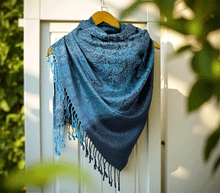 Naložite sliko v pregledovalnik galerije, sal sali šal šali pasmina pašmina ženski šali modni šali zenski sal bombaž viskoza šali lepota mehko jesenski šal zimski šal prehodni šal poletni šali moder modra
