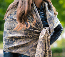 Naložite sliko v pregledovalnik galerije, sal sali šal šali pasmina pašmina ženski šali modni šali zenski sal bombaž viskoza šali lepota mehko jesenski šal zimski šal prehodni šal poletni šali siva bež  naravni materiali 
