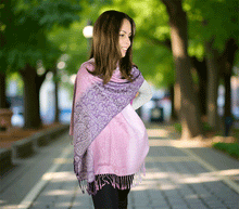 Naložite sliko v pregledovalnik galerije, sal sali šal šali pasmina pašmina ženski šali modni šali zenski sal bombaž viskoza šali lepota mehko jesenski šal zimski šal prehodni šal poletni šali vijola roza
