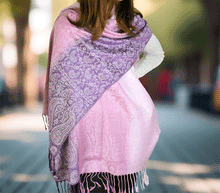 Naložite sliko v pregledovalnik galerije, sal sali šal šali pasmina pašmina ženski šali modni šali zenski sal bombaž viskoza šali lepota mehko jesenski šal zimski šal prehodni šal poletni šali vijola roza
