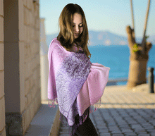 Naložite sliko v pregledovalnik galerije, sal sali šal šali pasmina pašmina ženski šali modni šali zenski sal bombaž viskoza šali lepota mehko jesenski šal zimski šal prehodni šal poletni šali vijola roza
