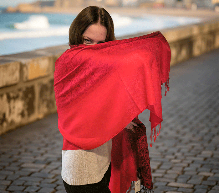 sal sali šal šali pasmina pašmina ženski šali modni šali zenski sal bombaž viskoza šali lepota mehko jesenski šal zimski šal prehodni šal poletni šali rdeča
