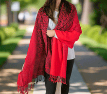Naložite sliko v pregledovalnik galerije, sal sali šal šali pasmina pašmina ženski šali modni šali zenski sal bombaž viskoza šali lepota mehko jesenski šal zimski šal prehodni šal poletni šali rdeča
