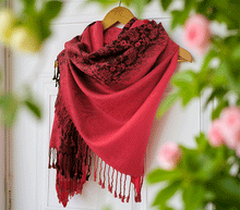 Naložite sliko v pregledovalnik galerije, sal sali šal šali pasmina pašmina ženski šali modni šali zenski sal bombaž viskoza šali lepota mehko jesenski šal zimski šal prehodni šal poletni šali rdeča
