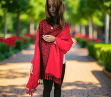 Naložite sliko v pregledovalnik galerije, sal sali šal šali pasmina pašmina ženski šali modni šali zenski sal bombaž viskoza šali lepota mehko jesenski šal zimski šal prehodni šal poletni šali rdeča
