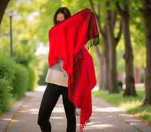 Naložite sliko v pregledovalnik galerije, sal sali šal šali pasmina pašmina ženski šali modni šali zenski sal bombaž viskoza šali lepota mehko jesenski šal zimski šal prehodni šal poletni šali rdeča
