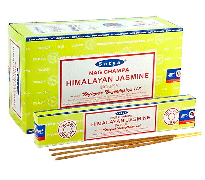 dišeče palčke satya nag champa hymalayan jasmine premium masala incense disece palcke satya himalajski jasmin dišave disave kadio kadila satya za sproscanje  jasmin