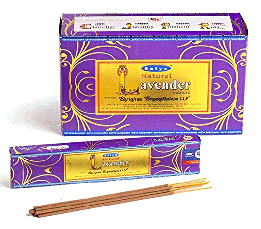 Lavanda Disece palcke sivka Satya Natural Lavender joga meditiranje kadilne palcke