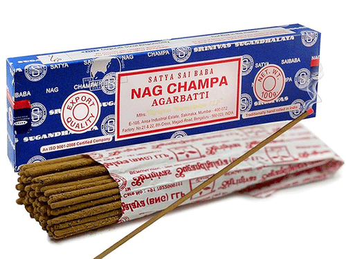 Satya Sai Baba meditiranje duhovnost Sai baba nag champa 100g sproscanje disave za dom kadila disece palcke dišeče palčke nag champa satya 100g
