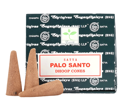 Satya palo santo dhoop cones diseci stozci disave sveti les darilo joga dvig energije sadhana kadila kadilo naravni dišeči stožci satya sveti les naravne dišave 