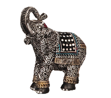 Naložite sliko v pregledovalnik galerije, slon slonček sloncek kip slon sreča sreca rilec navzgor blagostanje slon figura slon 
