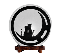 Naložite sliko v pregledovalnik galerije, bela Himalajska solna lucka naravna oblika astma svetilka elektrosmog bela  solna luc mačka madalbal solna svetilka  mačke himalajska solna lučka solna luč  solna svetilka okrogla macke macka pakistan 
