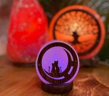 Naložite sliko v pregledovalnik galerije, Himalajska solna lucka mačka naravna oblika astma svetilka elektrosmog solna luc macka madalbal solna svetilka mackehimalajska solna lučka solna luč  solna svetilka mačke 
