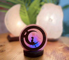 Naložite sliko v pregledovalnik galerije, Himalajska solna lucka  usb naravna oblika astma svetilka elektrosmog solna luc madalbal solna svetilka himalajska solna lučka solna luč  solna svetilka luna usb
