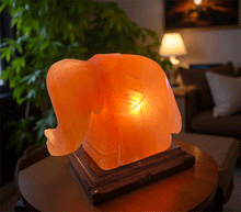 Naložite sliko v pregledovalnik galerije, himalajska solna lučka himalajska lucka solna svetilka dom svetila luči astma zdravje himalajska solna svetilka ambient  slon
