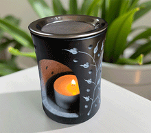 Naložite sliko v pregledovalnik galerije, kadilnica stojalo za kadila gorilnik za kadila svecnik z merezico za kadila milni kamen roza zivljenja
