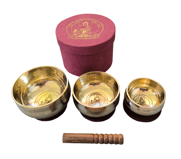  tibetanska pojoča posoda  pojoča skleda tibetanska pojoca posoda  glasbila instrumenti zvocna kopel tibetanska pojoca skleda  tri set buda buddha