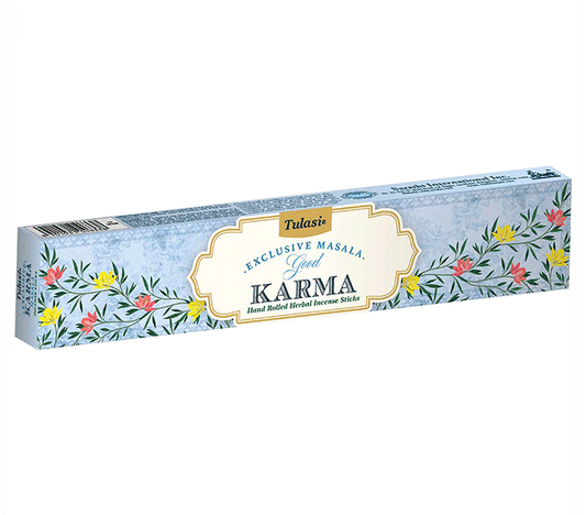 dišeče palčke disece palck kadilo sandalovina dišava za dom kadilo za dom dišeče palčke za meditacijo naravne dišeče palčke Dišeče palčke TULASI EXCLUSIVE MASALA 15g Good Karma