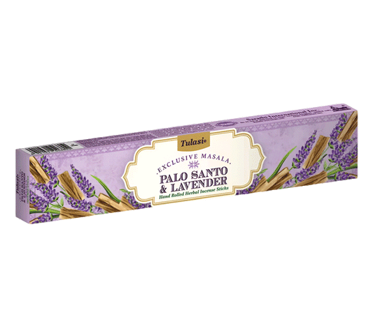Dišeče palčke TULASI EXCLUSIVE MASALA 15g Palo Santo&Lavender dišeče palčke disece palck kadilo dišava za dom kadilo za dom dišeče palčke za meditacijo naravne dišeče palčke  Dišeče palčke TULASI 