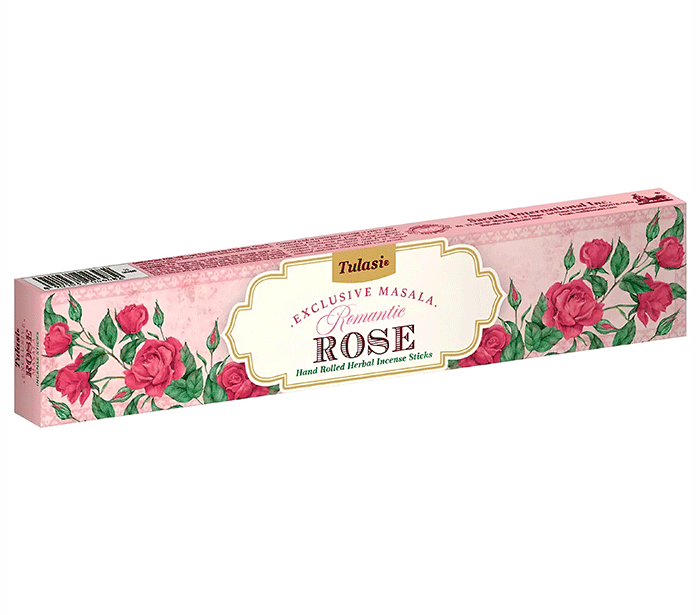 dišeče palčke disece palck kadilo sandalovina dišava za dom kadilo za dom dišeče palčke za meditacijo naravne dišeče palčke Dišeče palčke TULASI EXCLUSIVE MASALA 15g Romantic Rose vrtnica