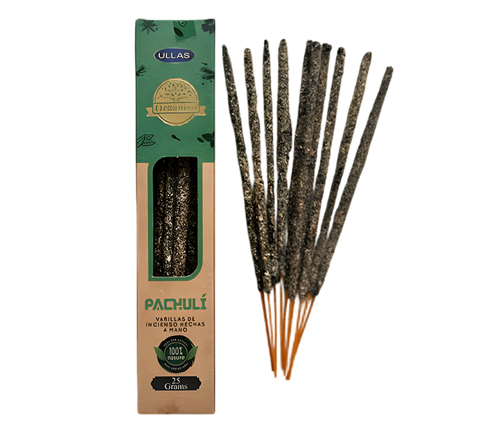 dišeče palčke ullas organico patchouli pachuli premium masala incense disece palcke pačuli dišave disave kadio kadila ullas organico za sproscanje ullas pačuli
