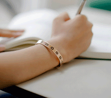 Naložite sliko v pregledovalnik galerije, zapestnica baker cakra bakrena zapestnica cakre nakit iz bakra zapestnica iz bakra energijska zapestnica čakre
