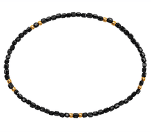 Naložite sliko v pregledovalnik galerije, zapestnica crni spinel iz kristalov kristali kristalna zapestnica nakit zapestnica poldragi kamni črni spinel
