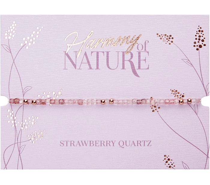 zapestnica jagodni ahatiz kristalov kristali kristalna zapestnica  jagodni ahatnakit zapestnica poldragi kamni strawberry quartz 