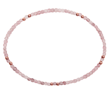 Naložite sliko v pregledovalnik galerije, zapestnica jagodni ahatiz kristalov kristali kristalna zapestnica  jagodni ahatnakit zapestnica poldragi kamni strawberry quartz 
