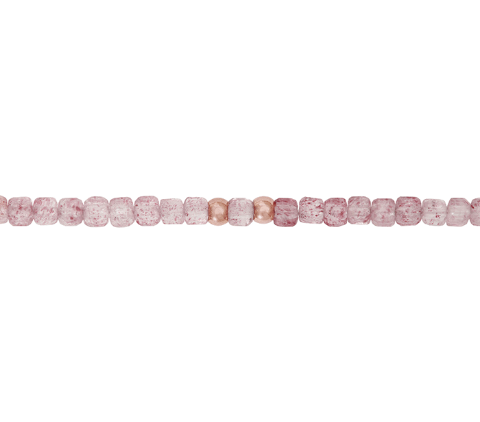 zapestnica jagodni ahatiz kristalov kristali kristalna zapestnica  jagodni ahatnakit zapestnica poldragi kamni strawberry quartz 