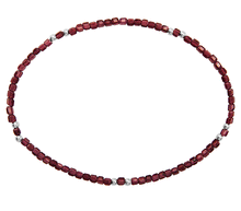 Naložite sliko v pregledovalnik galerije, zapestnica rodolit granat iz kristalov kristali kristalna zapestnica nakit zapestnica poldragi kamni rodolit granat
