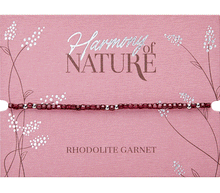 Naložite sliko v pregledovalnik galerije, zapestnica rodolit granat iz kristalov kristali kristalna zapestnica nakit zapestnica poldragi kamni rodolit granat
