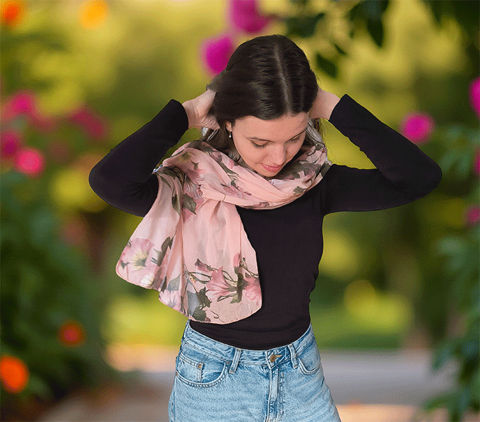 ženski šal poletni šali rožice modni sal rože sali prehodni sal cvetlice bombaž bombaz svila ženski šali moda udoben šal mehek sal  jesenski šal ženski šal rožice