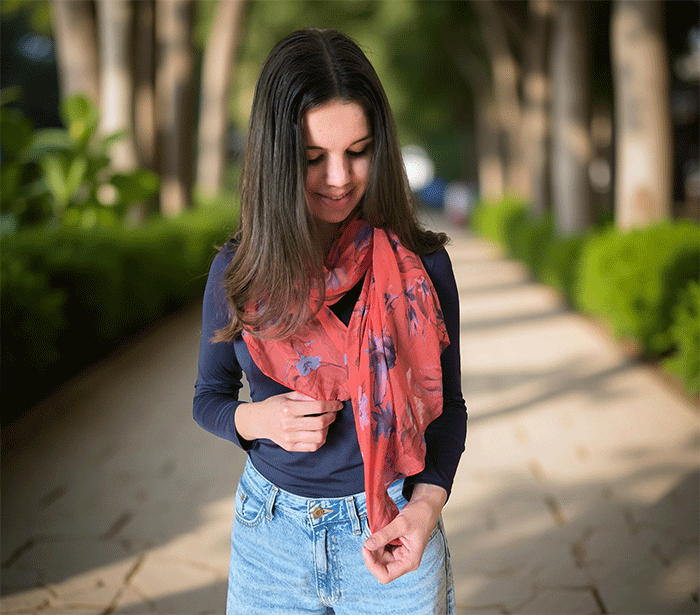 ženski šal poletni šali rožice modni sal rože sali prehodni sal cvetlice bombaž bombaz svila ženski šali moda udoben šal mehek sal  jesenski šal ženski šal rožice modni šal šal občutljiva koža