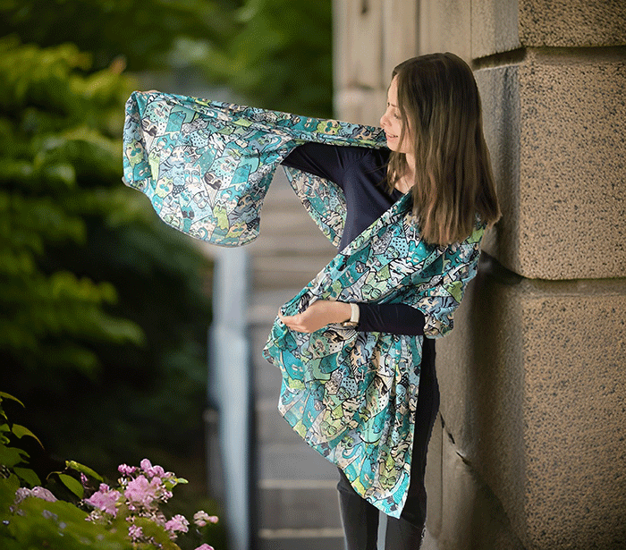 ženski šal poletni šali modni sal mačke zenski sali mačka prehodni sal macke viskoza svila ženski šali moda