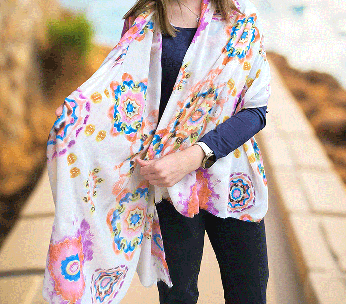 ženski šal poletni šali modni sal mandala sali prehodni sal mandale viskoza ženski šali svila bombaž moda udoben šal mehek sal jesenski šal naravni materiali