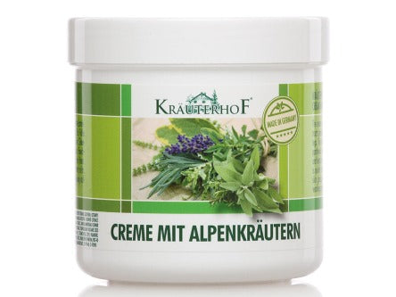 Krema z alpskimi zelisci karitejevo maslo vlazilna krema zeliscna krema vlazenje koze Krauterhof