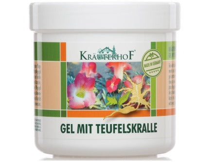 Vrazji krempelj gel sklepi hladilni gel kafra eukaliptus hudicev krempelj krema nega koza vrazja kandza Krauterhof